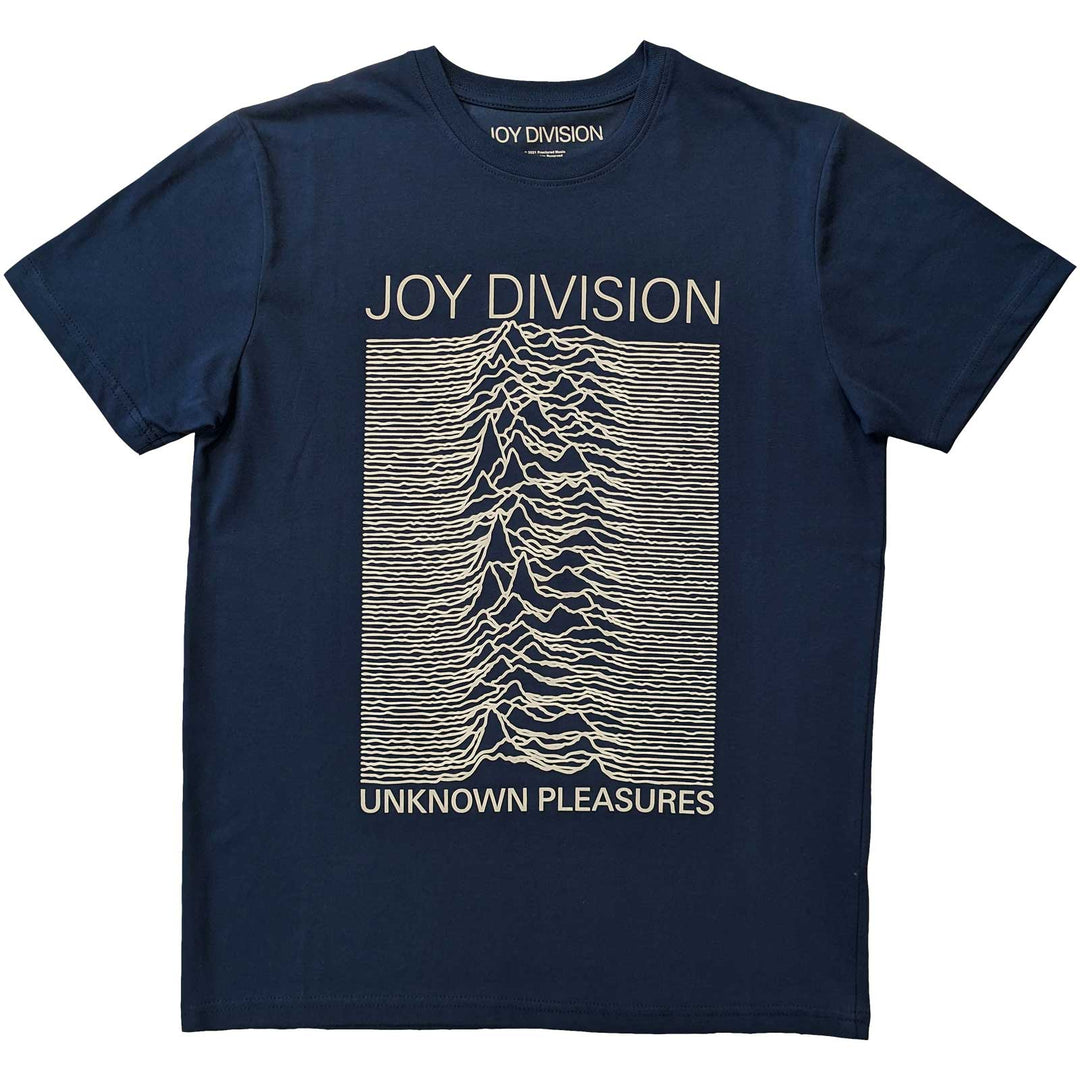 Joy Division T Shirt - Unknown Pleasures, Blue