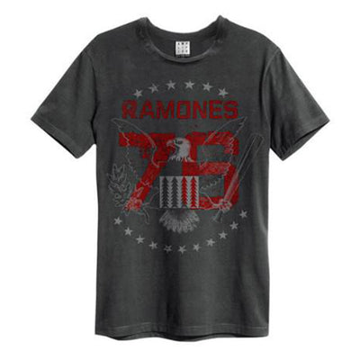 Ramones Gabba Gabba Amplified Charcoal Men's T-shirt