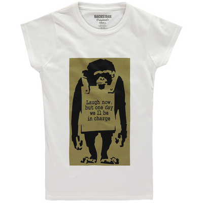 Banksy Laugh Now Women's T-shirt