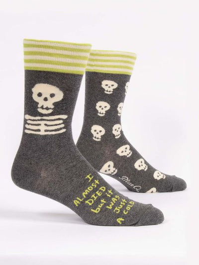 I Almost Died But It Was Just A Cold Men's-Crew Socks
