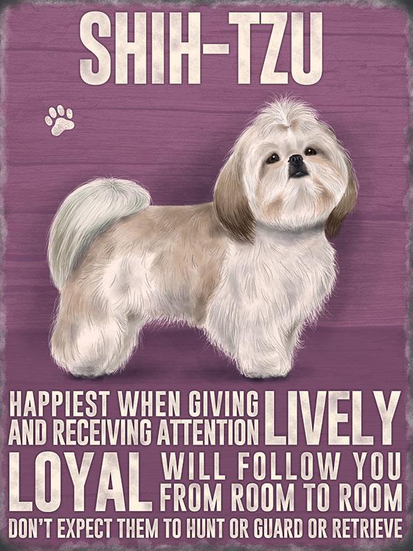 Shih-Tzu Dog Metal Sign