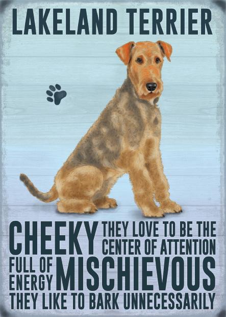 Lakeland Terrier Metal Sign