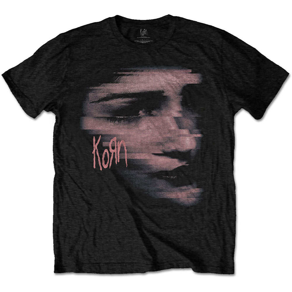 KORN Unisex T shirt Chopped Face Backstage Originals