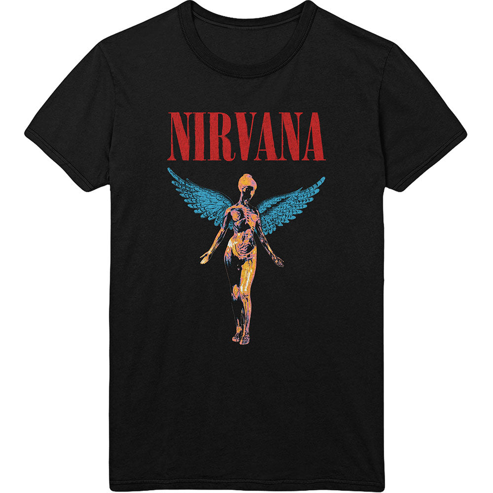 Nirvana Unisex T-Shirt - Angelic, Black