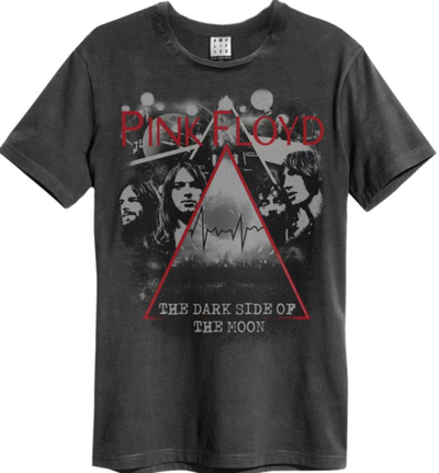 Mens' Pink Floyd T-shirt - Pyramid Faces, Charcoal