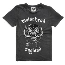 Image of Motorhead England T-shirt. To see more of the collection visit our website or you can visit our store in Notting Hill Gate London. T-shirts Tops Ladies and mens and many more bands