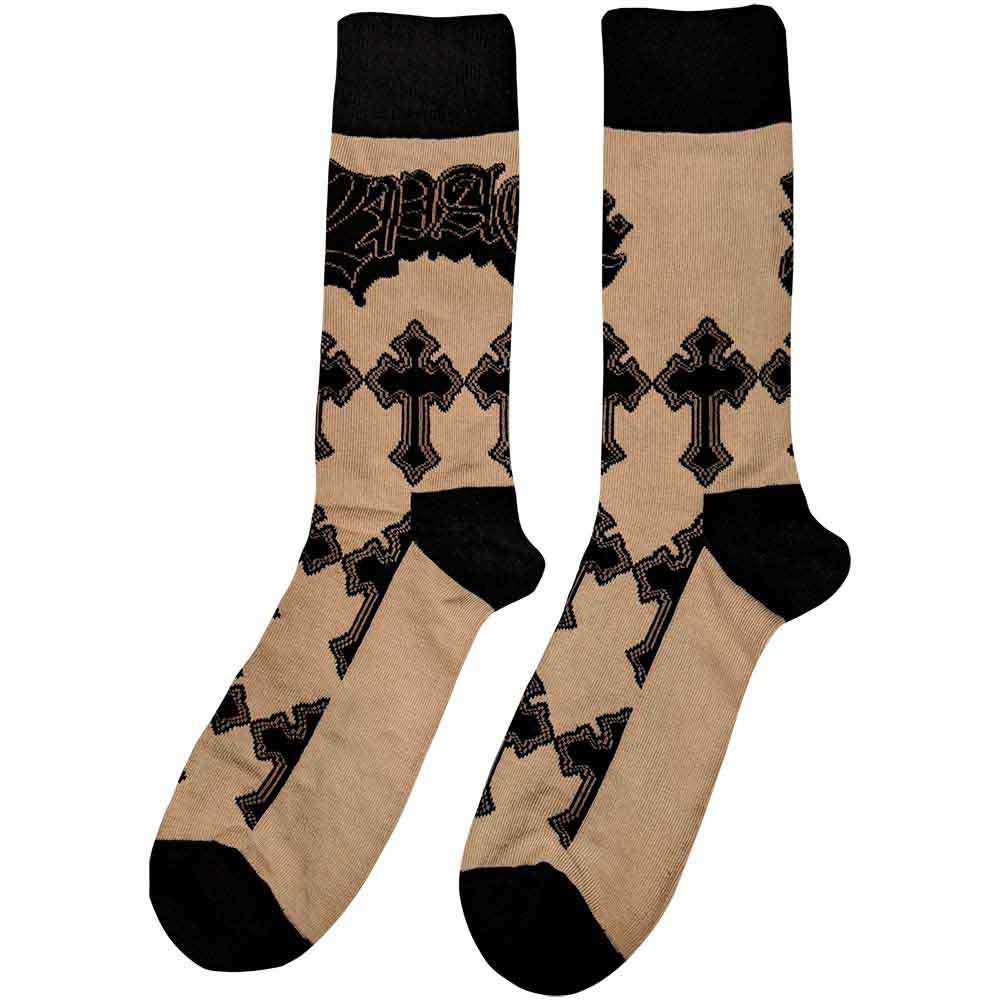 Image of Tupac Unisex Ankle Socks - Crosses (UK SIZE 7 - 11) Rock Off