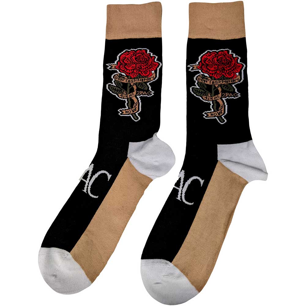 Image of Tupac Unisex Ankle Socks - Thug Life (UK SIZE 7 - 11) Rock Off