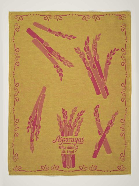Image of Asparagus. Why does it do that?  Dish Towels BLUEQ