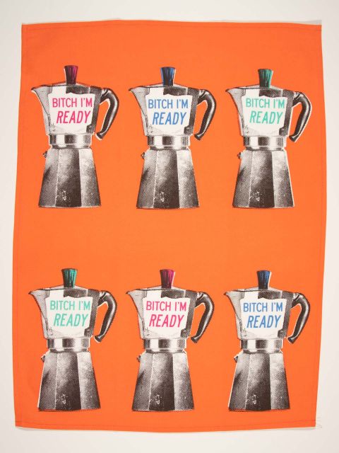 Bitch I'm Ready Dish  Dish Towel