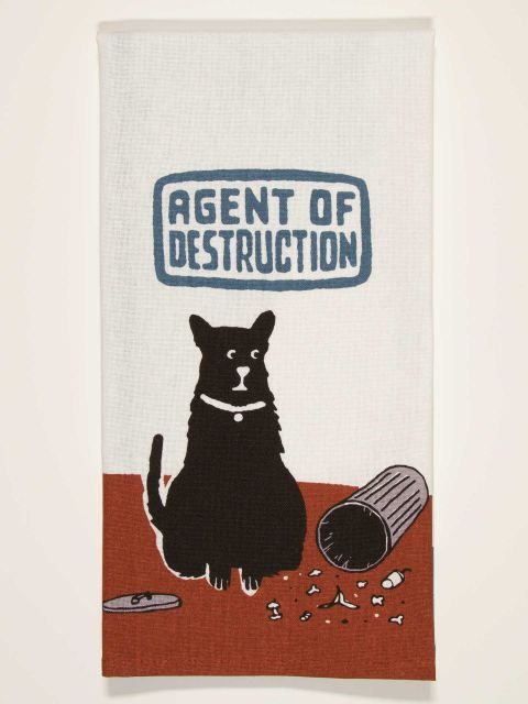 Agent Of Destruction  Dish Towel