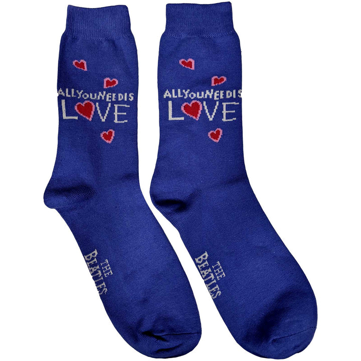 The Beatles Ladies Socks - All You Need is Love (UK SIZE 4 - 7)