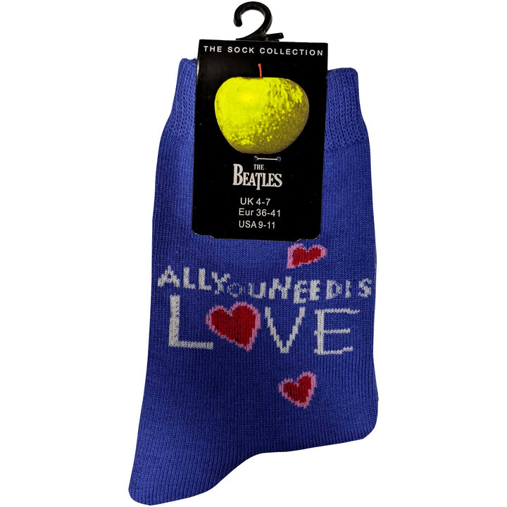 The Beatles Ladies Socks - All You Need is Love (UK SIZE 4 - 7)