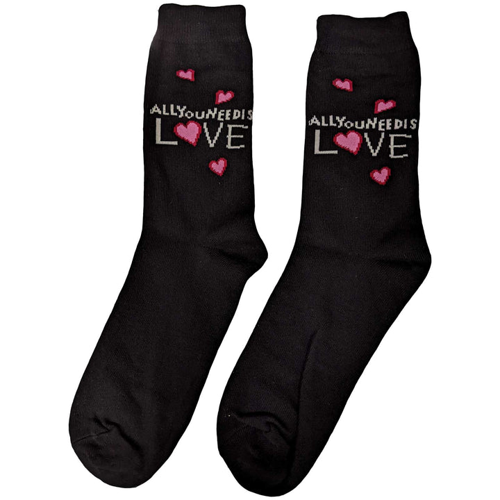 The Beatles Ladies Socks - All You Need is Love (UK SIZE 4 - 7)