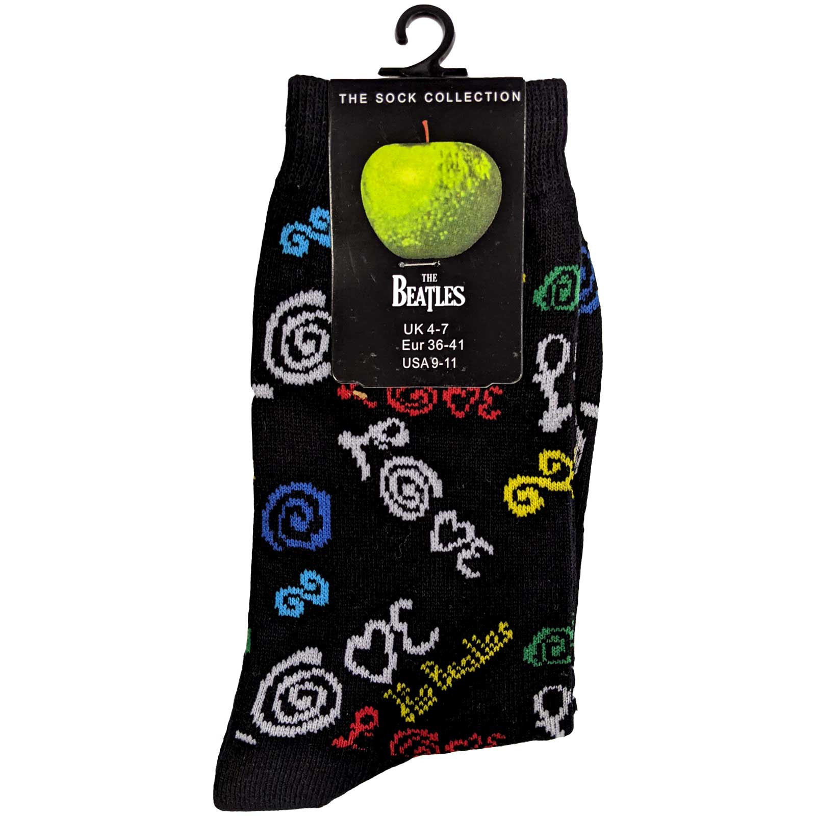 Image of The Beatles Ladies Socks - Love  (UK SIZE 4 - 7) Rock Off