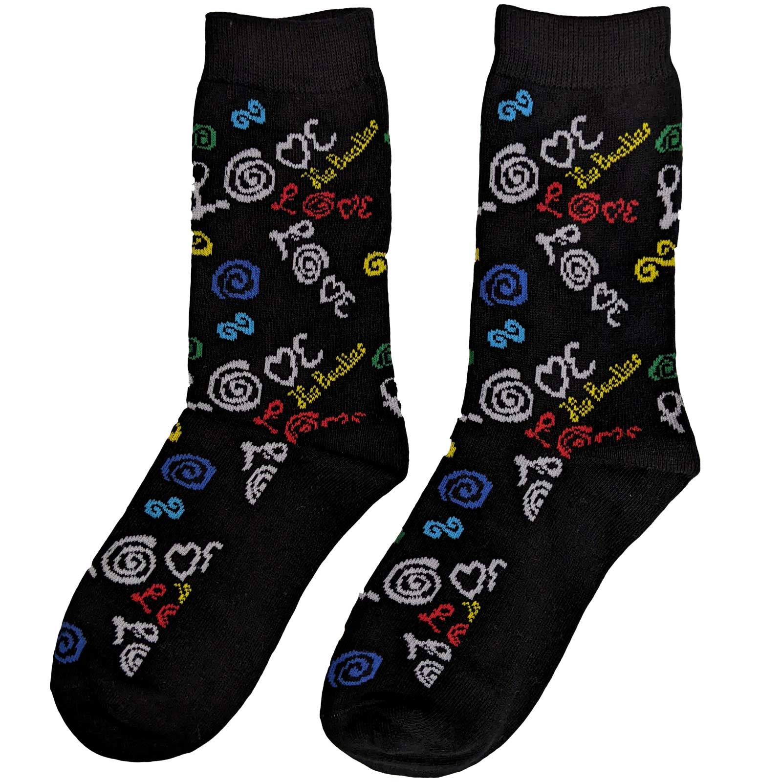 Image of The Beatles Ladies Socks - Love  (UK SIZE 4 - 7) Rock Off