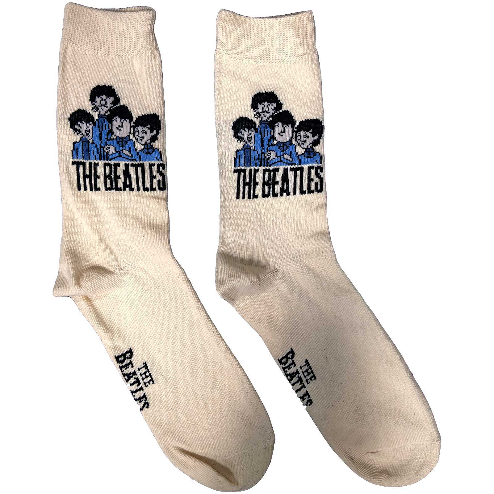 Image of The Beatles Ladies Socks - Cartoon Group  (UK SIZE 4 - 7) Rock Off