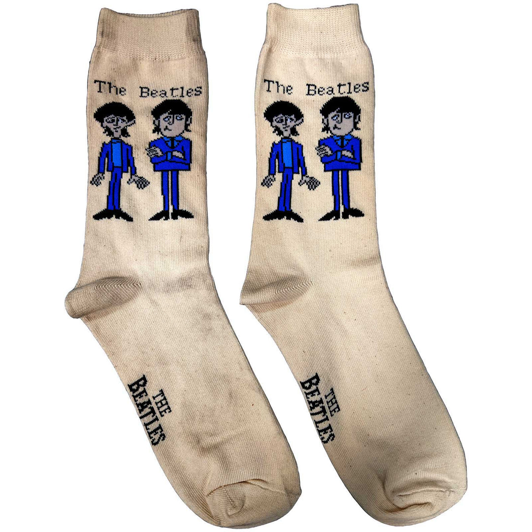 The Beatles Ladies Socks - Cartoon Standing  (UK SIZE 4 - 7)