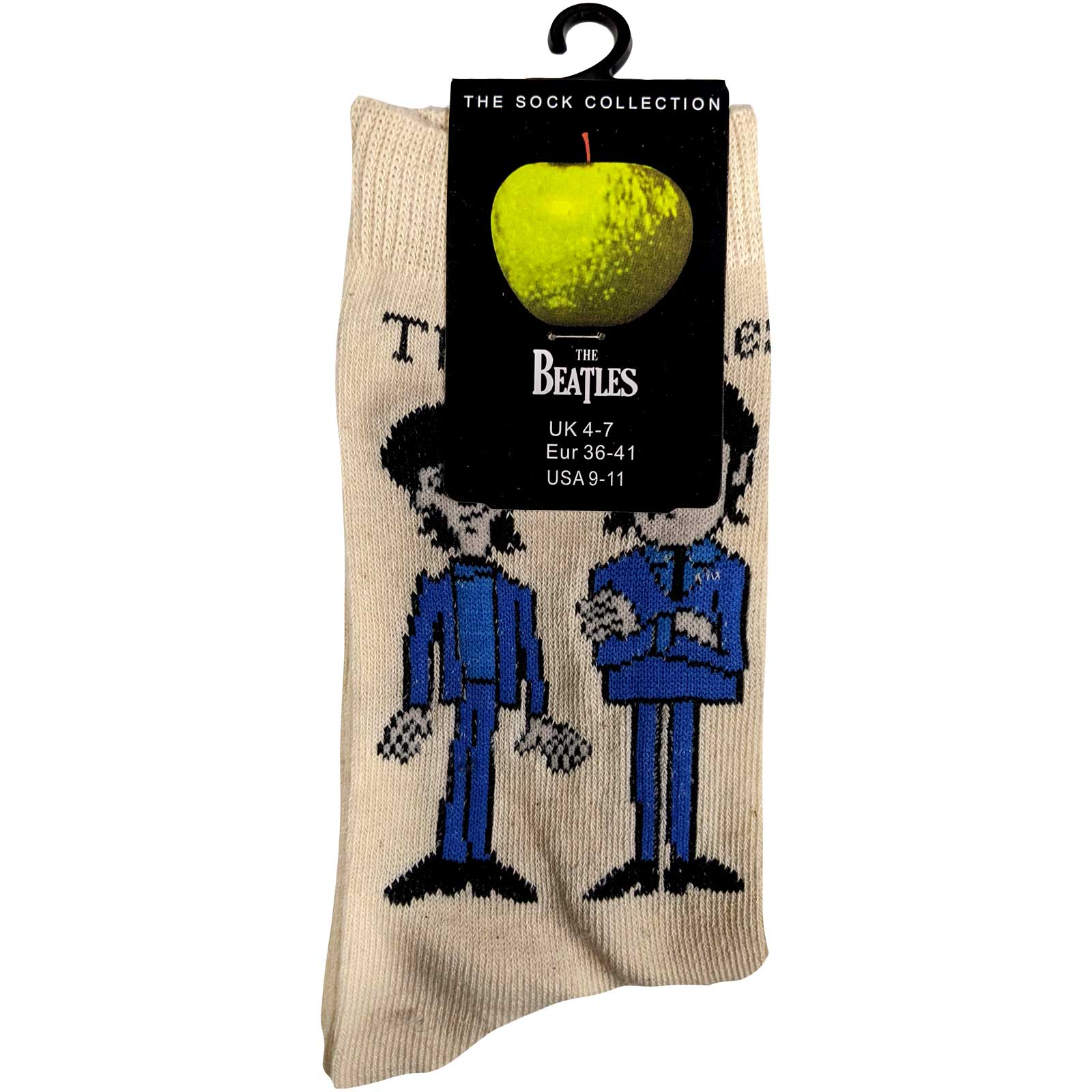 Image of The Beatles Ladies Socks - Cartoon Standing  (UK SIZE 4 - 7) Rock Off