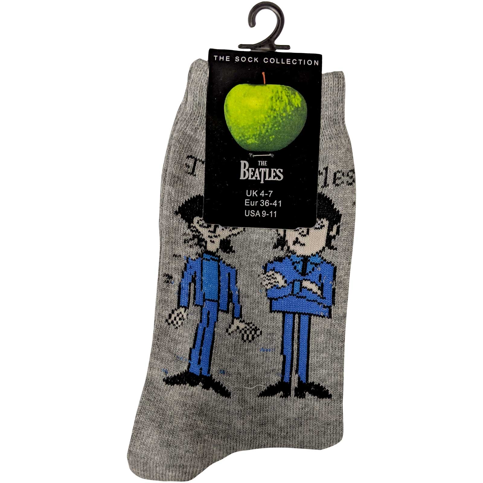 Image of The Beatles Ladies Socks - Cartoon Standing  (UK SIZE 4 - 7) Rock Off