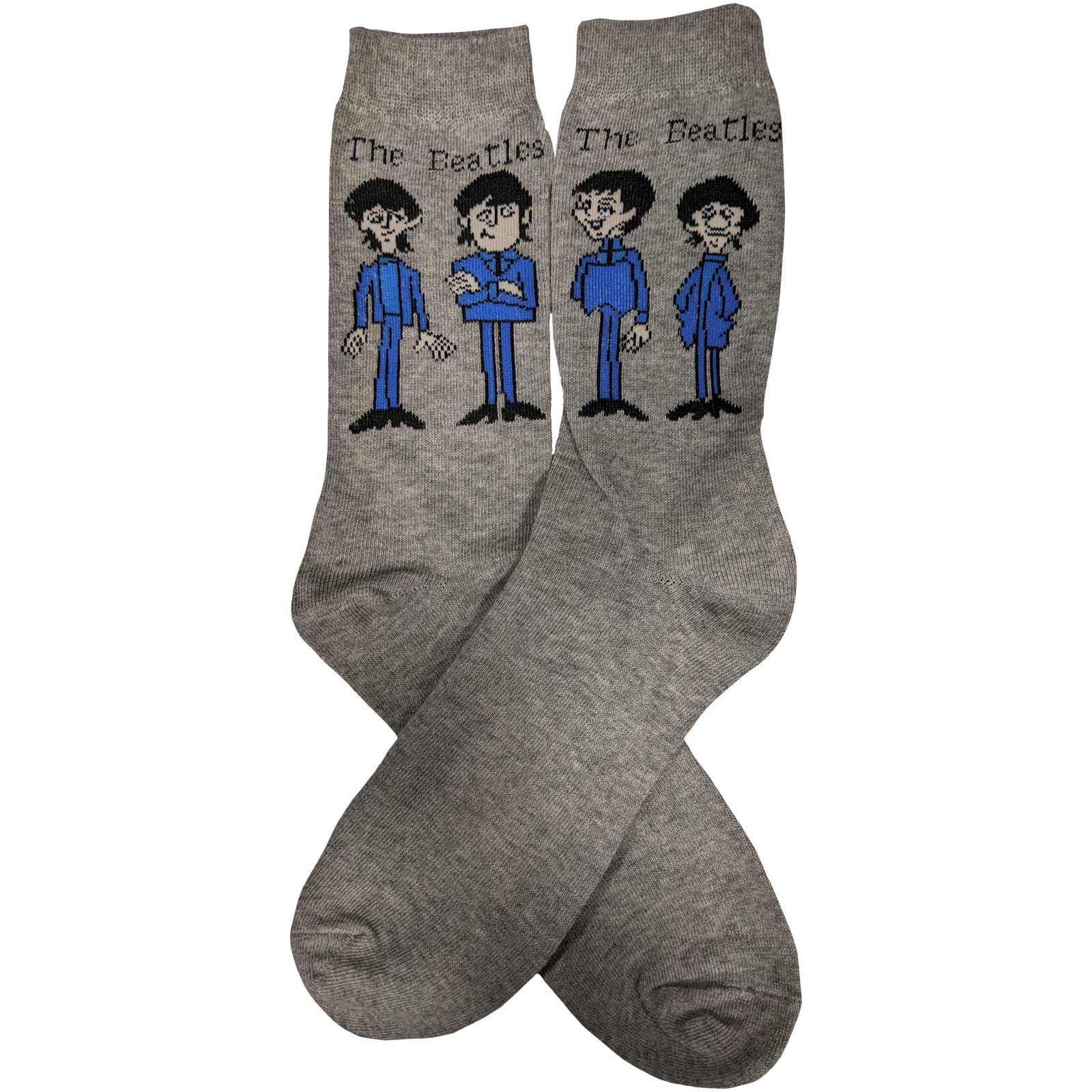 Image of The Beatles Ladies Socks - Cartoon Standing  (UK SIZE 4 - 7) Rock Off