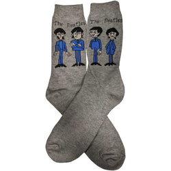 Image of The Beatles Ladies Socks - Cartoon Standing  (UK SIZE 4 - 7)