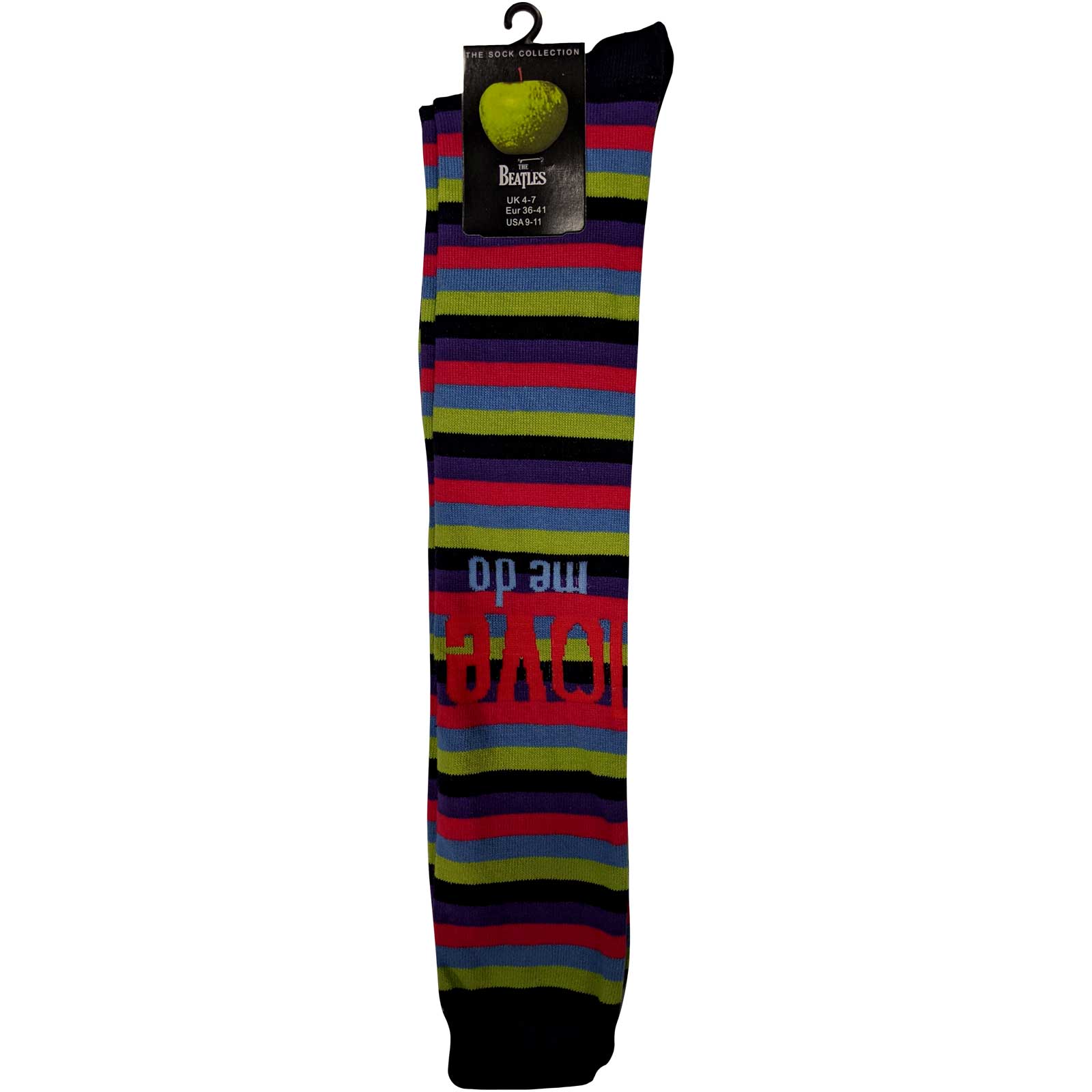Image of The Beatles Ladies Knee High Socks - Love Me Do  (UK SIZE 4 - 7) Rock Off