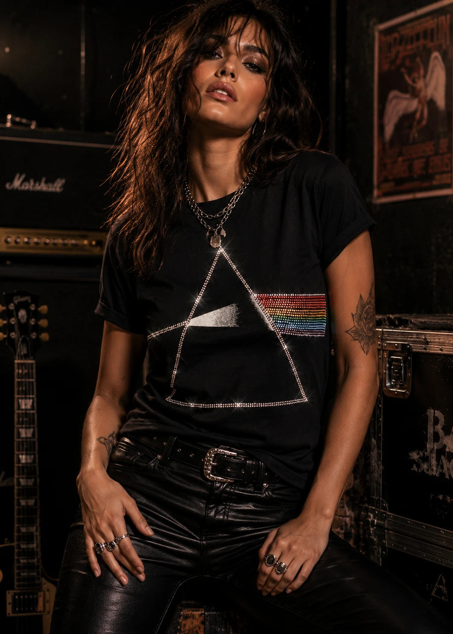Image of Pink Floyd Unisex T-Shirt: Dark Side of the Moon (Embellished)
