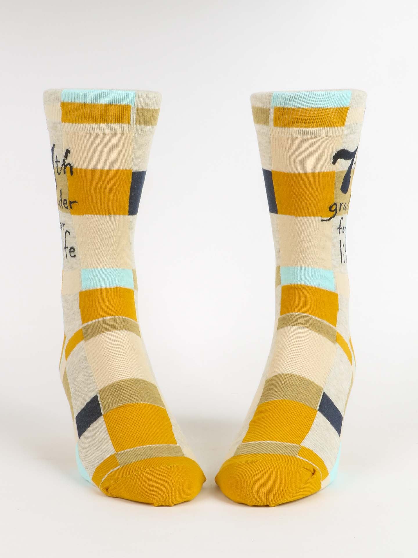 Image of 7th Grader For Life M-Crew Socks