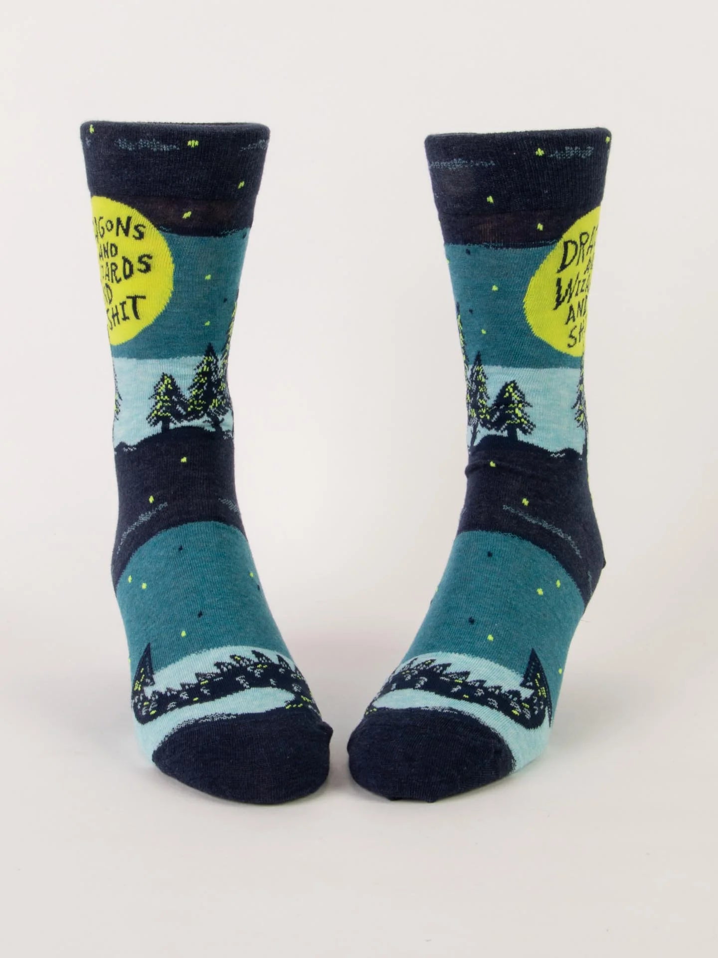 Image of Dragons And Wizards And Shit M-Crew Socks