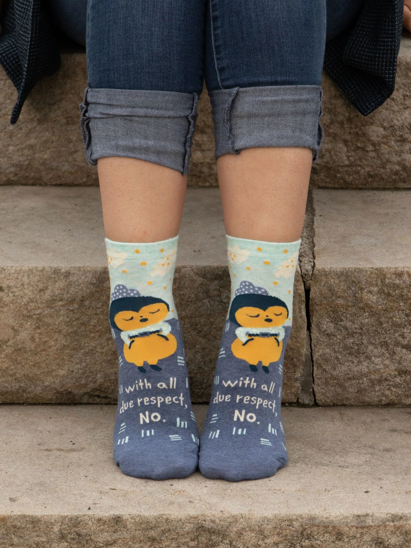 Image of With All Due Respect, No. W-Ankle Socks