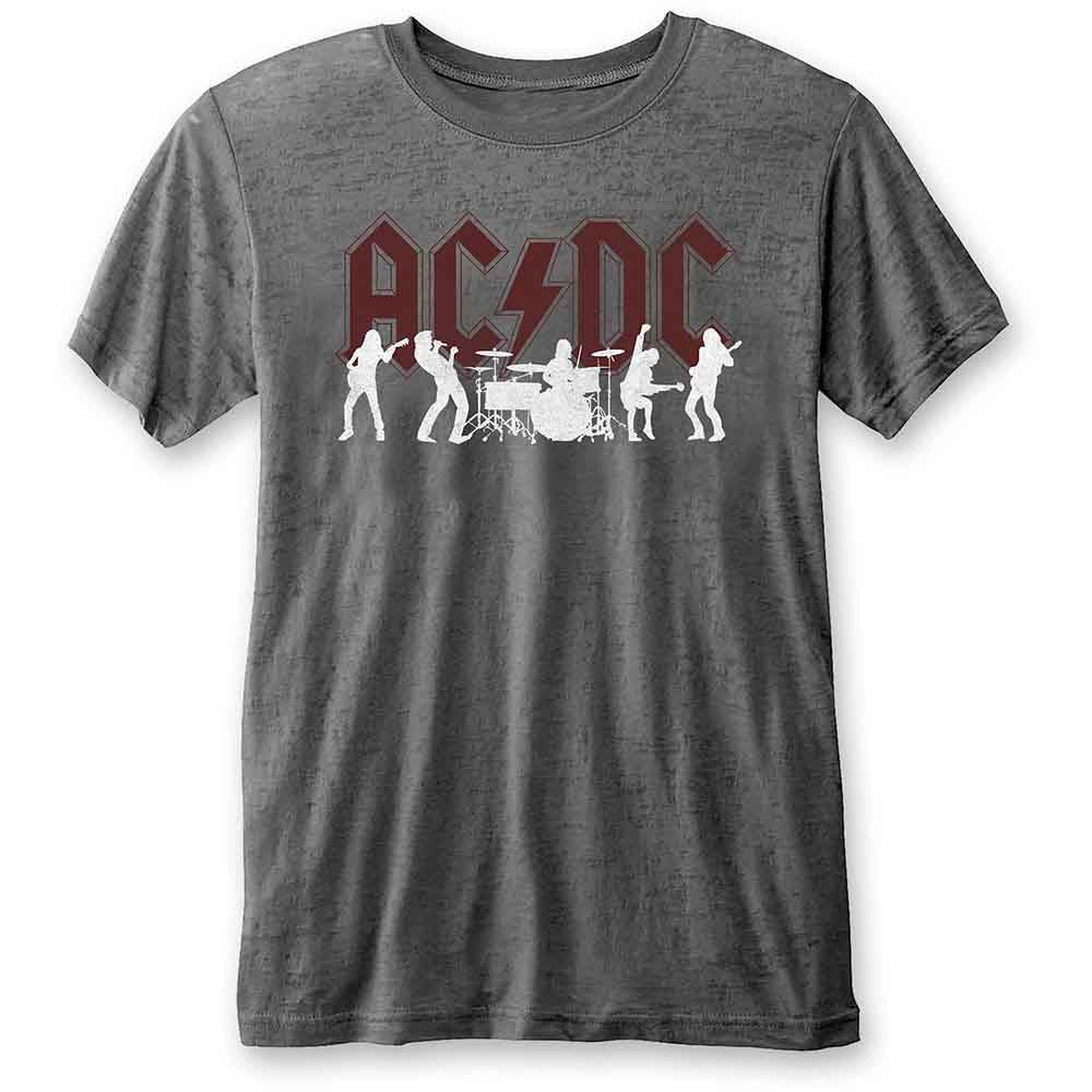 Image of AC/DC Burn Out T-Shirt - Vintage Silhouettes Rock Off