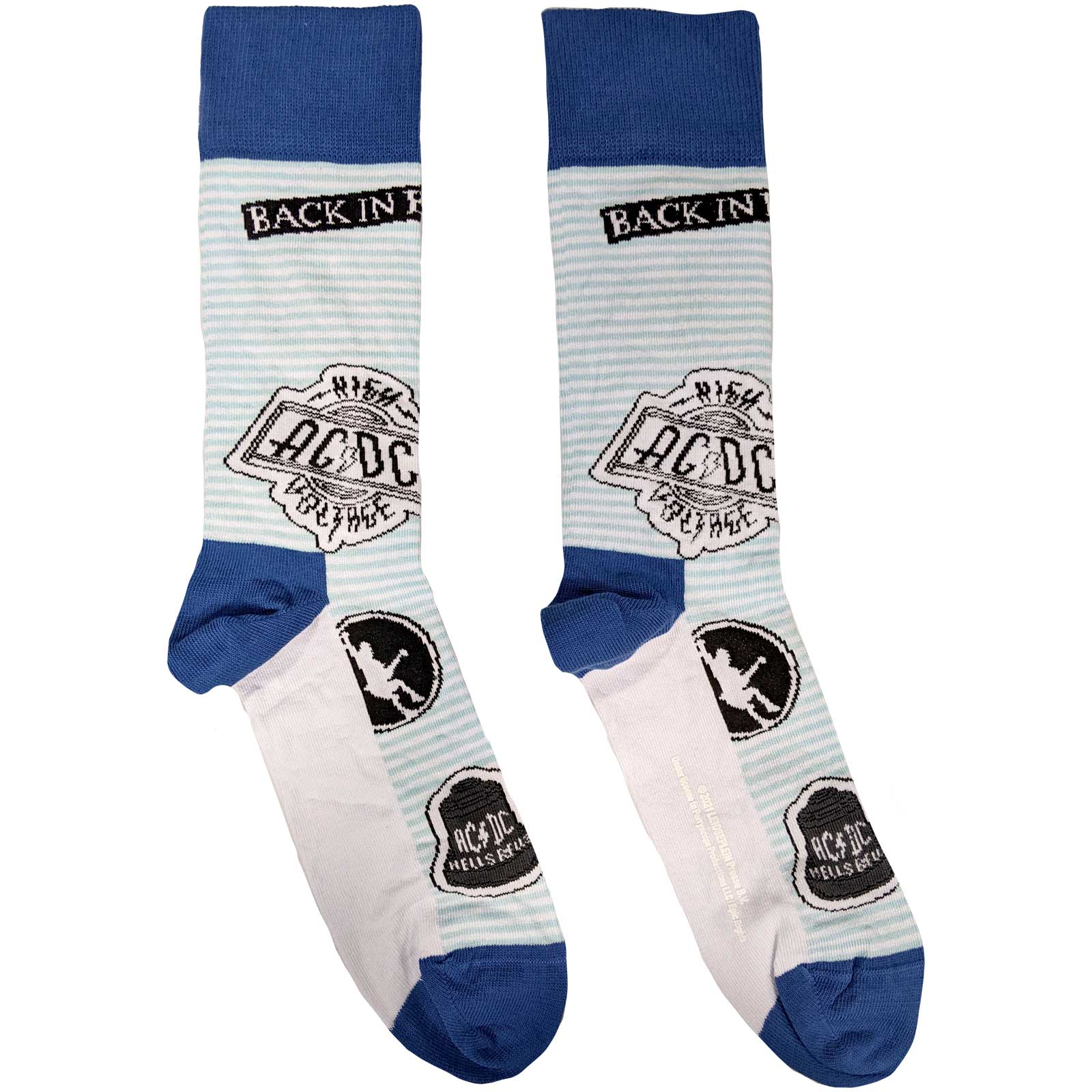 Image of AC/DC Unisex Ankle Socks - Icons  ( UK SIZE 7-11 ) Rock Off