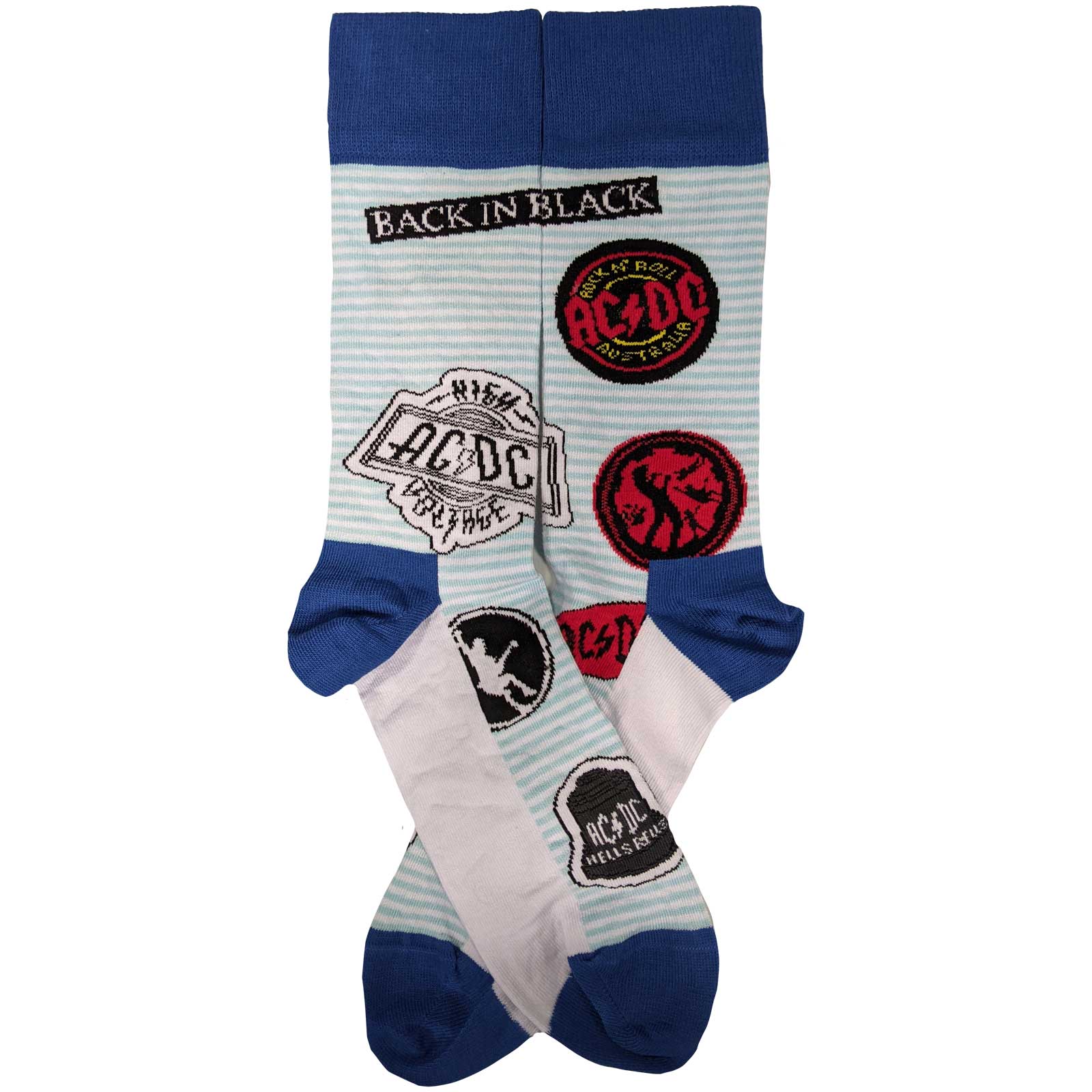 Image of AC/DC Unisex Ankle Socks - Icons  ( UK SIZE 7-11 ) Rock Off