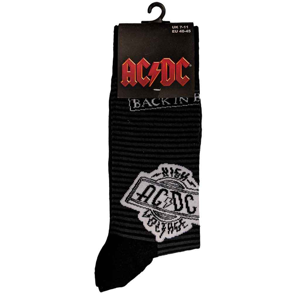 Image of AC/DC Unisex Ankle Socks - Icons  (UK SIZE 7 - 11) Rock Off
