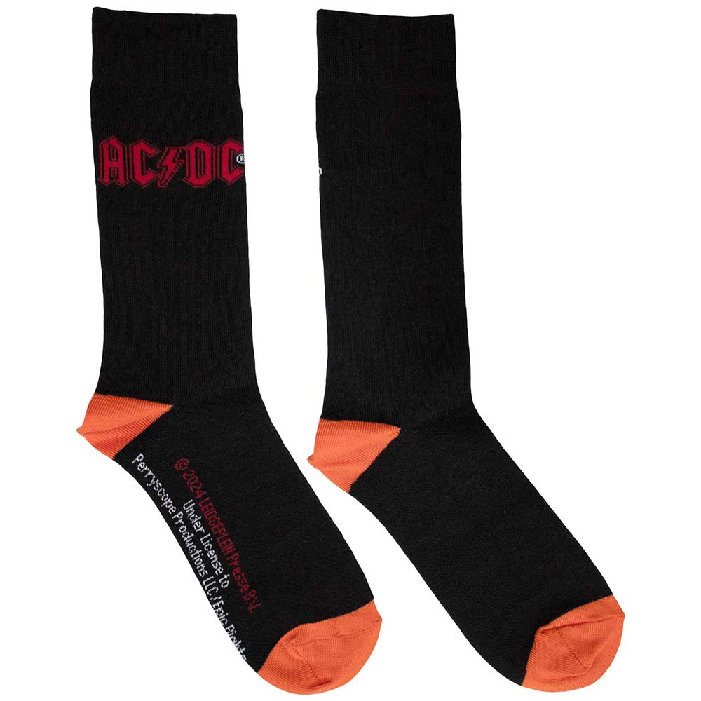 AC/DC Unisex Ankle Socks - Red Logo (UK SIZE 6 - 11)
