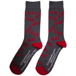 Image of AC/DC Unisex Ankle Socks - Logo Pattern (UK SIZE 6 - 11)