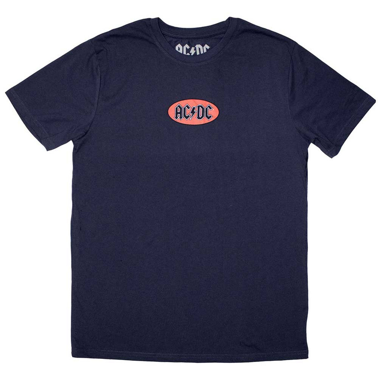 Image of AC/DC T-Shirt - Mini Oval Logo Rock Off