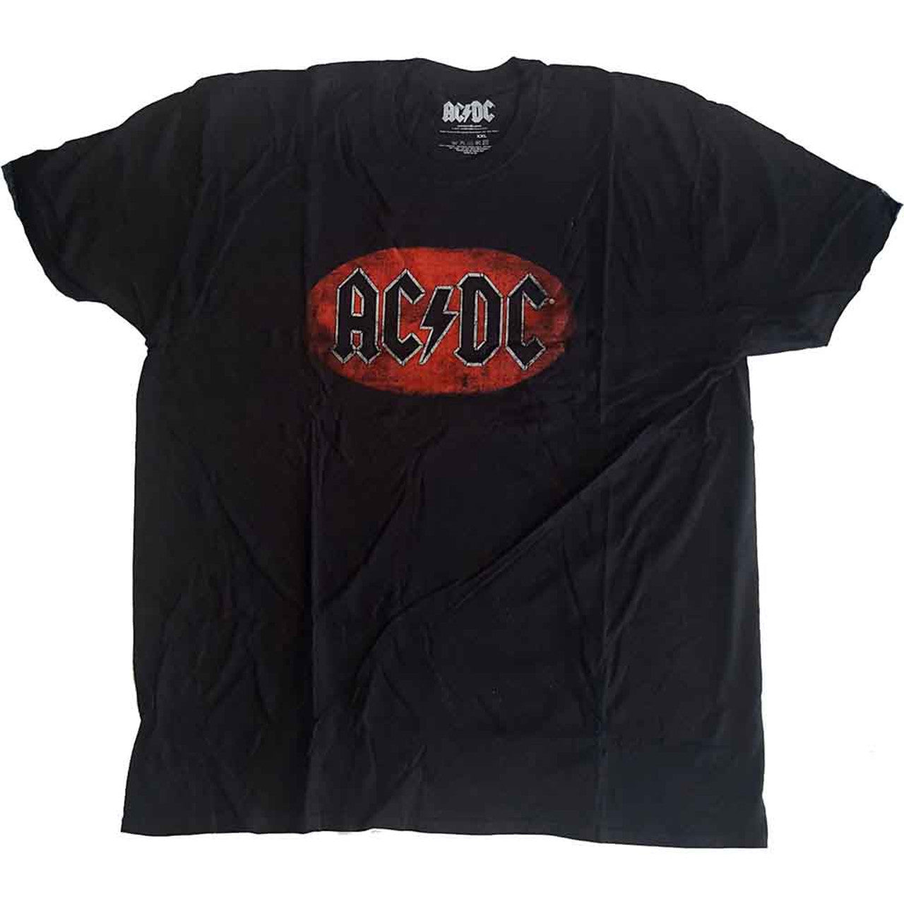 AC/DC T-Shirt - Mini Oval Logo Rock Off