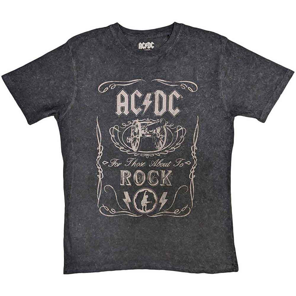 Image of AC/DC T-Shirt Dip Dye - Cannon Swig Rock Off