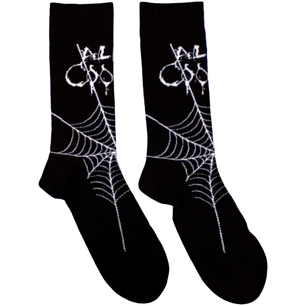 Image of Alice Cooper Unisex Ankle Socks - Web (UK SIZE 6 - 11) Rock Off
