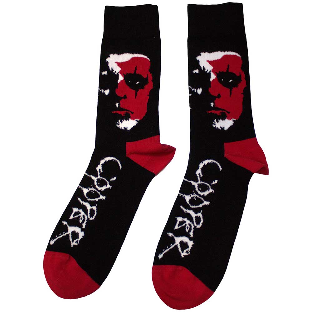 Image of Alice Cooper Unisex Ankle Socks - Face (UK SIZE 6 - 11) Rock Off