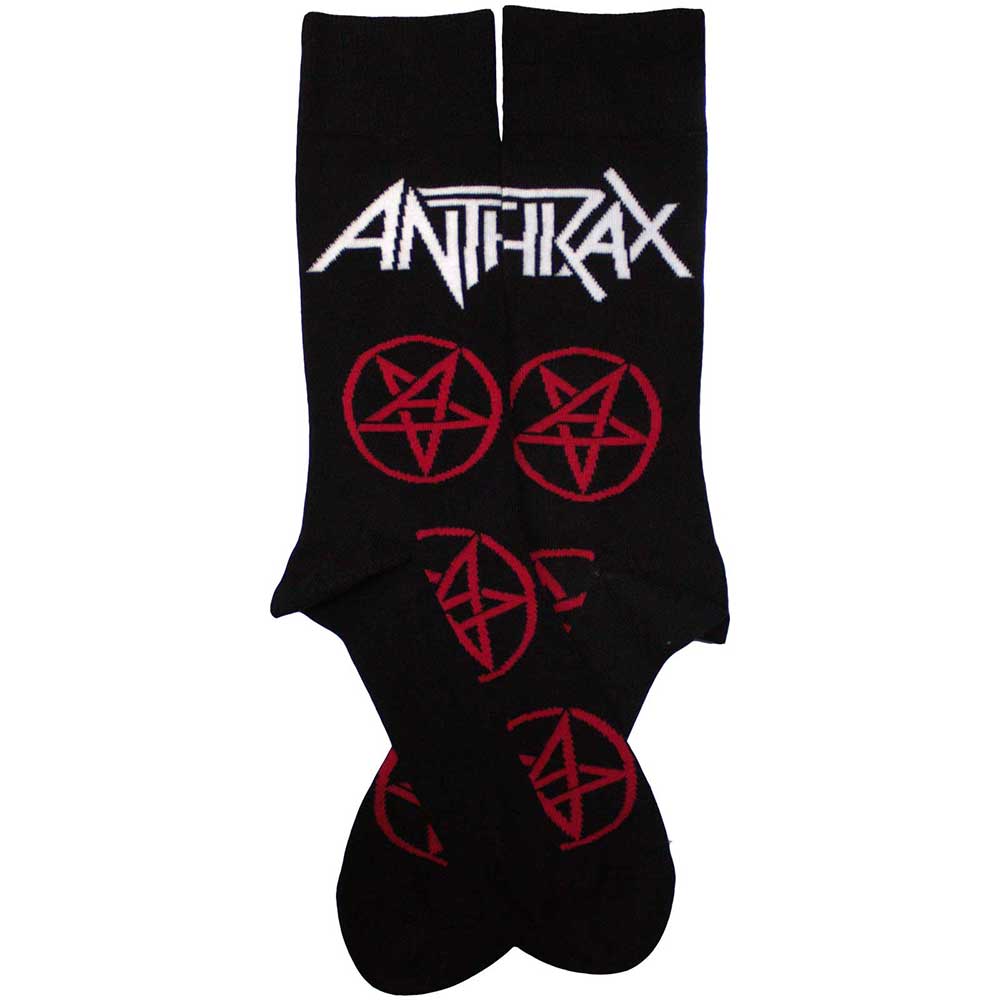 Anthrax Unisex Ankle Socks - Pentathrax Patten (UK SIZE 6 - 11)