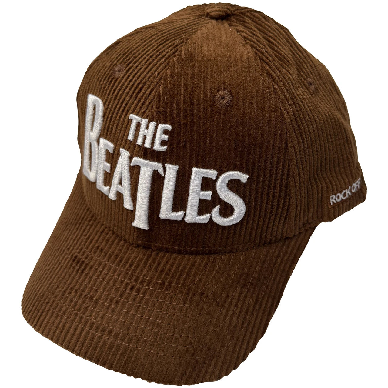 Image of The Beatles Unisex Baseball Cap: Drop T Logo & Apple Corduroy