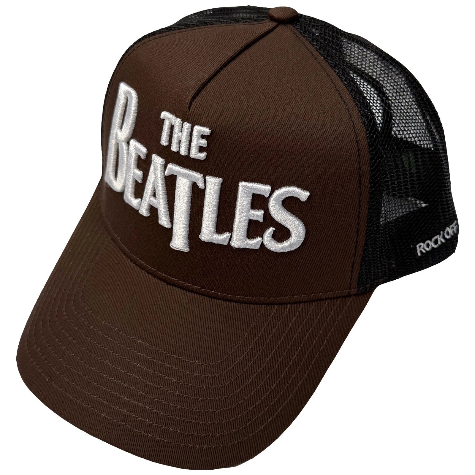 Image of The Beatles Unisex Mesh Back Cap: Drop T Logo & Apple