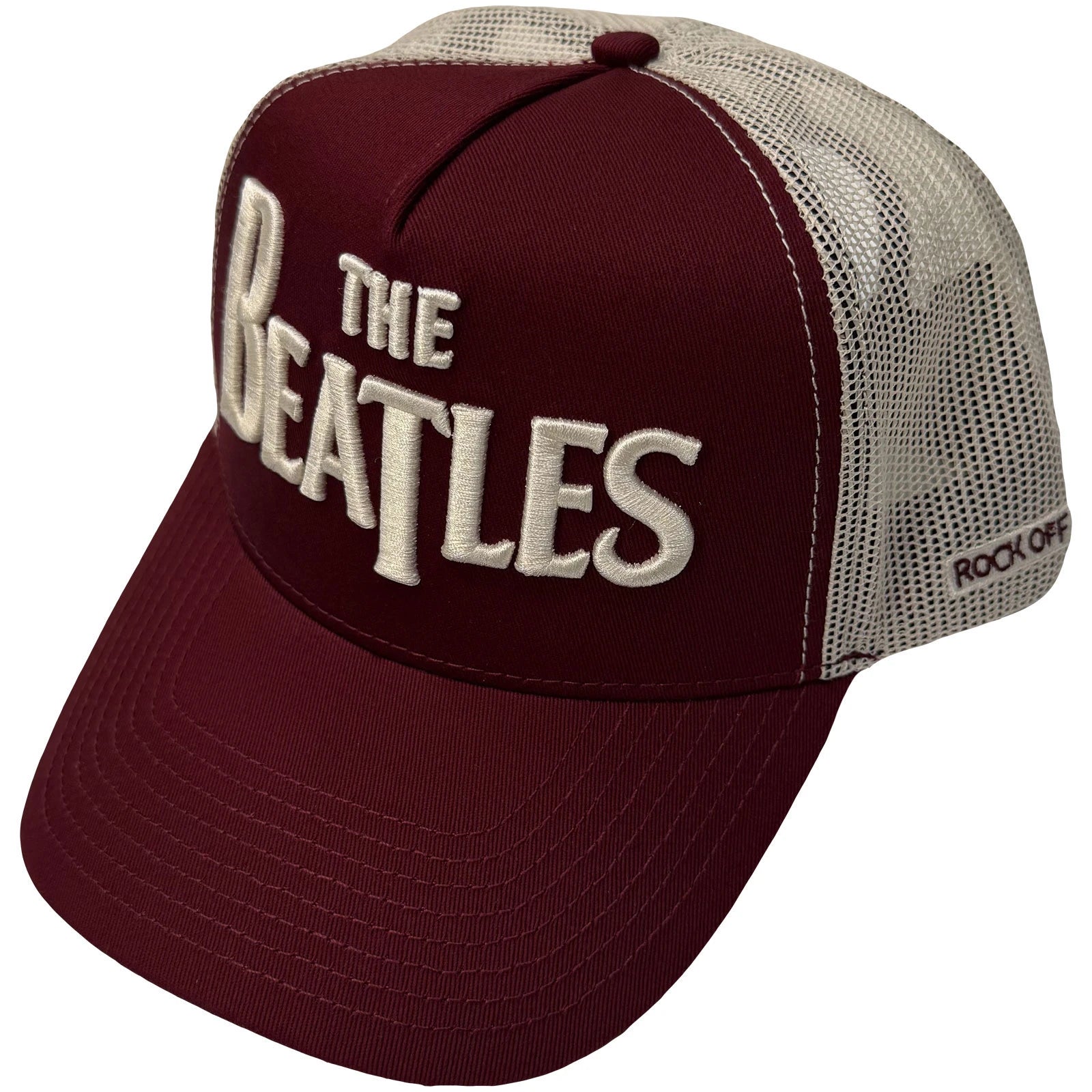 Image of The Beatles Unisex Mesh Back Cap: Drop T Logo & Apple