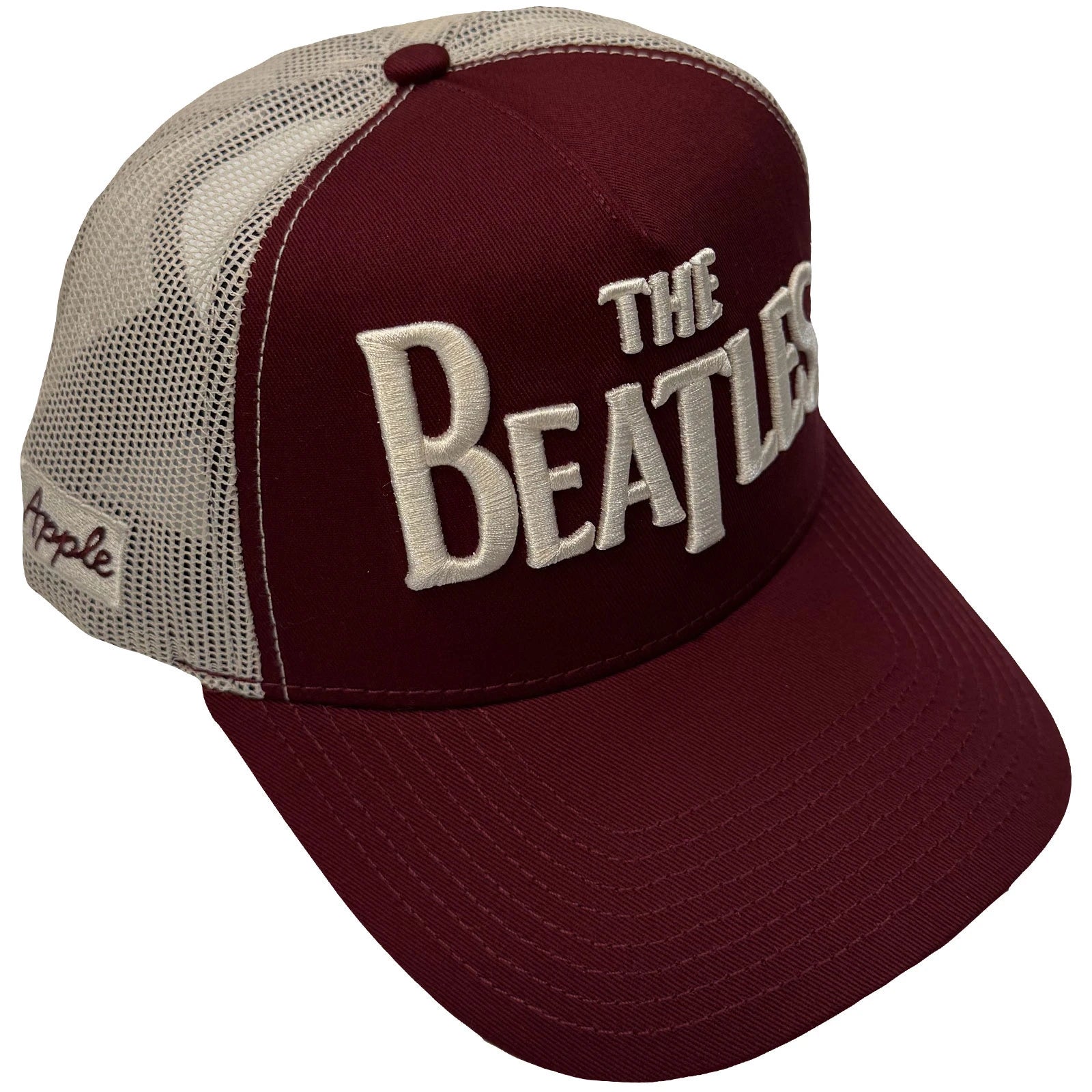 Image of The Beatles Unisex Mesh Back Cap: Drop T Logo & Apple