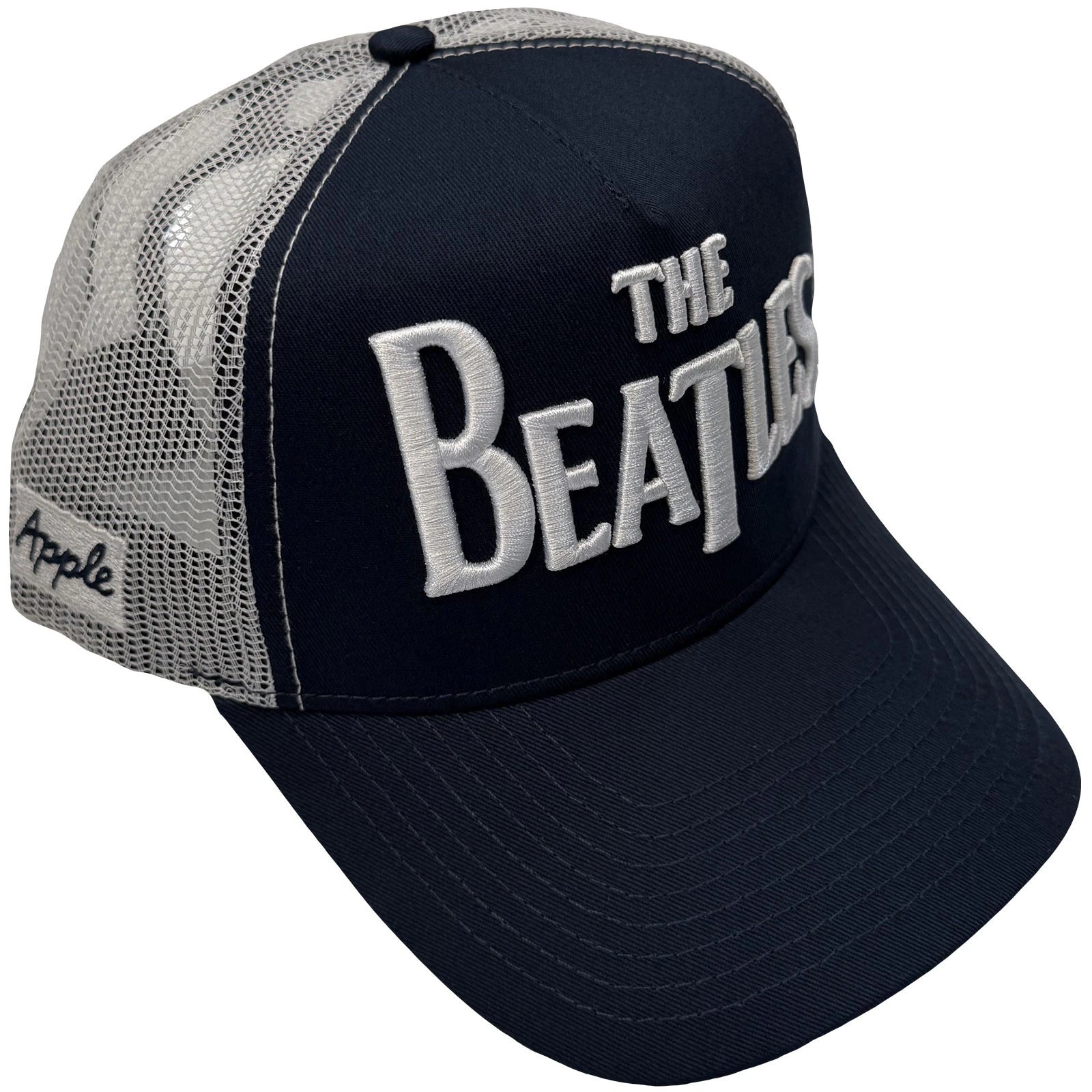 Image of The Beatles Unisex Mesh Back Cap: Drop T Logo & Apple