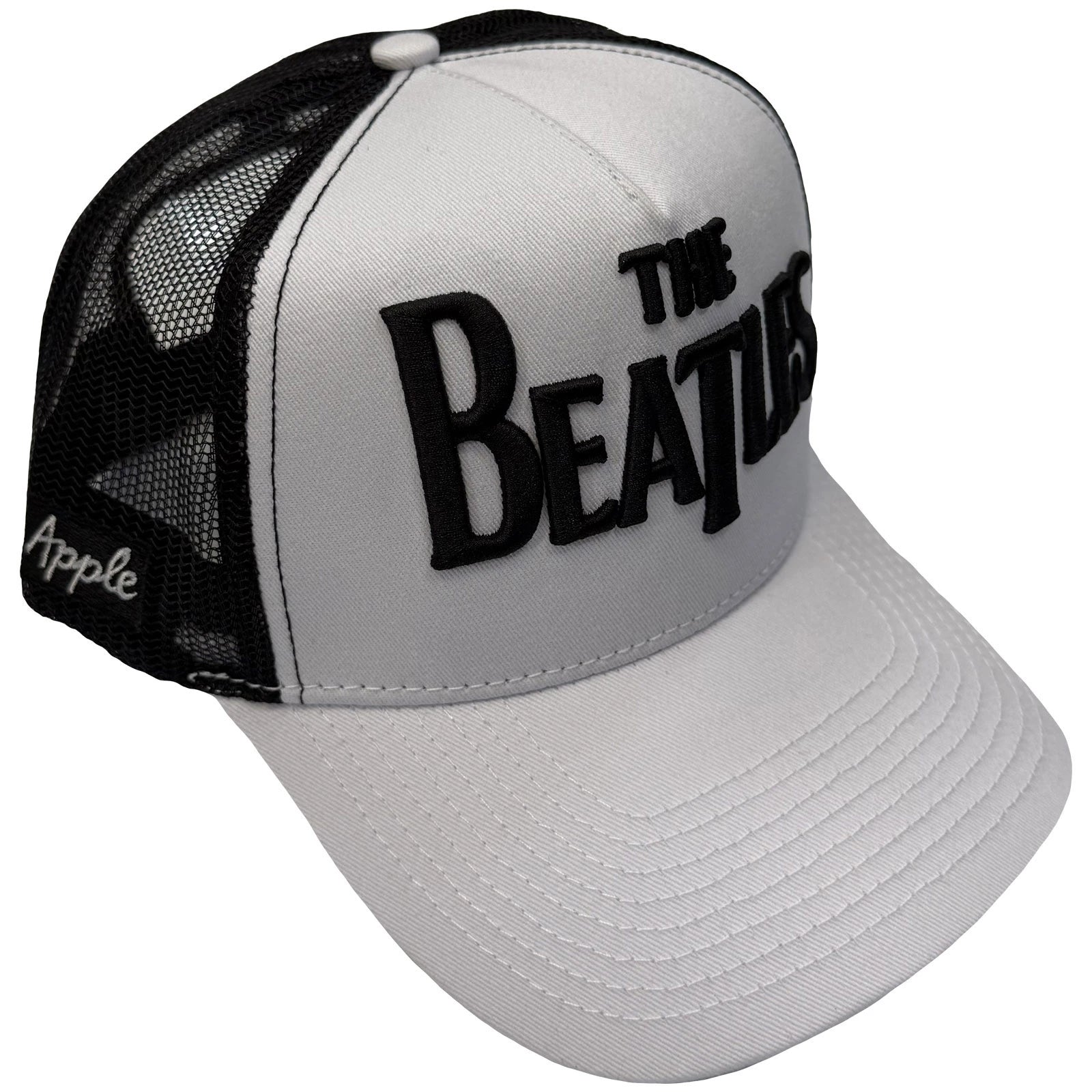 Image of The Beatles Unisex Mesh Back Cap: Drop T Logo & Apple
