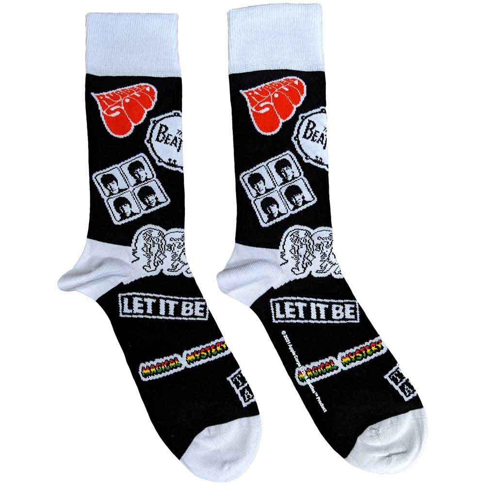Image of The Beatles Unisex Ankle Socks - Icons UK (SIZE 6 - 11) Rock Off
